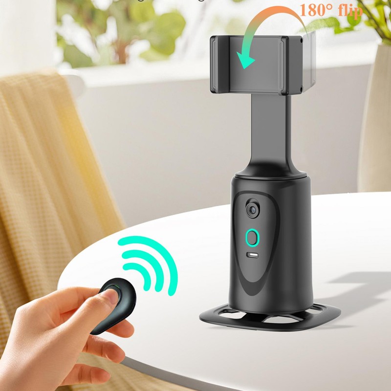 Auto Face Tracking Phone Holder 2 In1 360° Smart AI