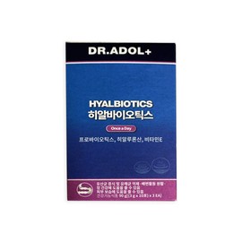 Dr. Adol Hyalbiotics 3g / 닥터아돌  히알바이오틱스 3g x 30포 x 1박스 여성질 유산균 유래 장건강 피부보습
