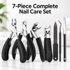 7pcs Stainless Steel Nail Care Tool Set – Manicure &