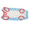 Dog Recovery Suit Blue Stars Pattern Prevents Licking Cotton Pet