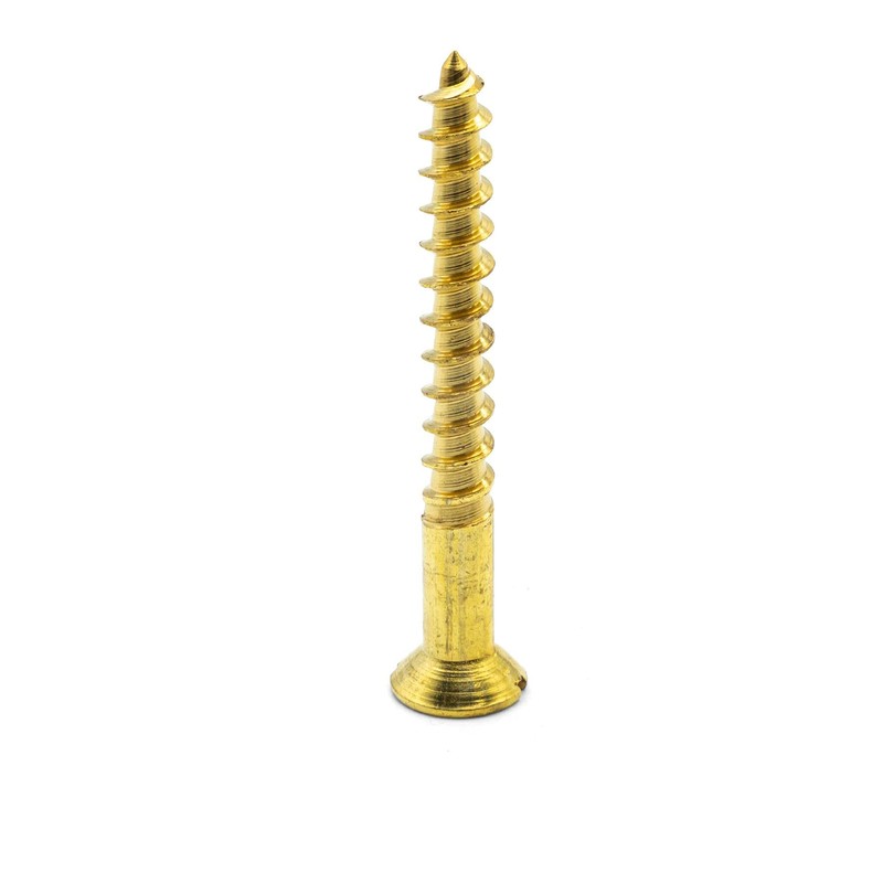 Hippo Hardware M5 (5mm X 30mm) Solid Brass Slotted Countersunk