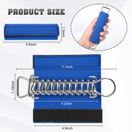 5 Pcs Pool Cover Spring Sleeve Pool Spring Covers Spring Sleeves for Pool Safety Cover Springs (Blue)