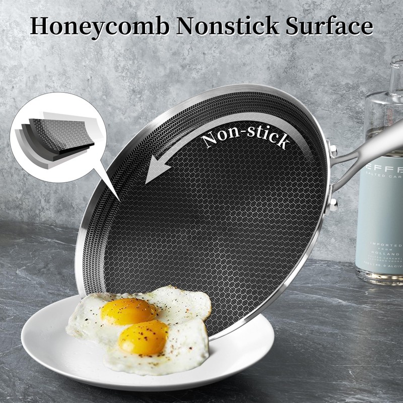 Innerwell Crepe Pan Stainless Steel 26 cm Crepe Pan Induction