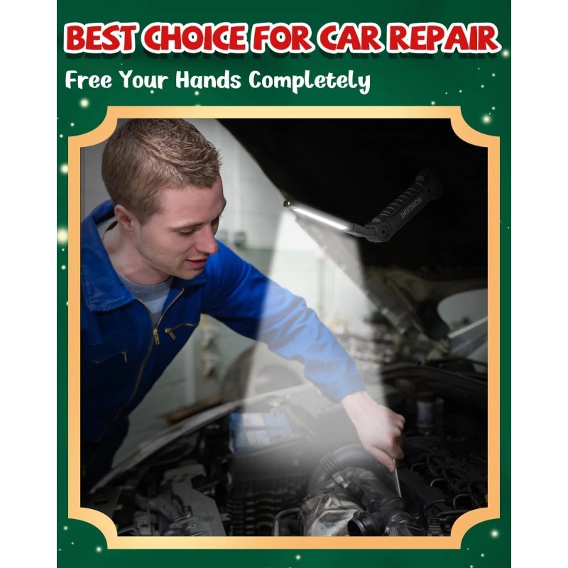 Coquimbo Rechargeable LED Work Light 360° Rotate Mechanic Grill Light