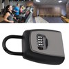 Key Lock Box Hanging Portable Resettable Password 4‑Digit Combination Lockbox