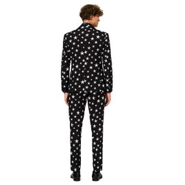 Opposuits Classy Printed Men's Suit - Starstruck Outfit for Christmas and New Year's Festive Season