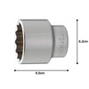 Tone Socket (12 Angles) HP6D-46 Insertion Angle 19.0 mm (3/4")