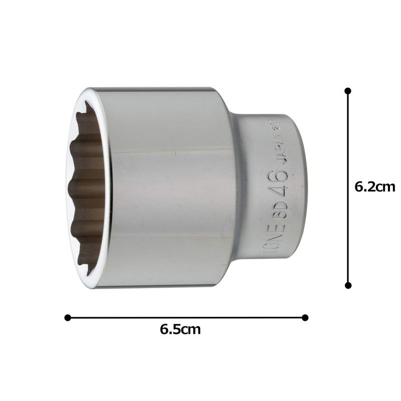 Tone Socket (12 Angles) HP6D-46 Insertion Angle 19.0 mm (3/4")