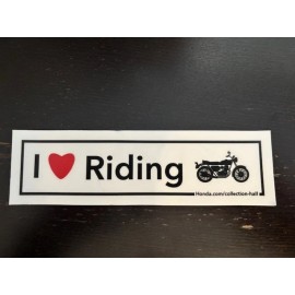 Honda I Love Riding Honda Motorcycle Car Truck Vinyl JDM Racing Street 7x2