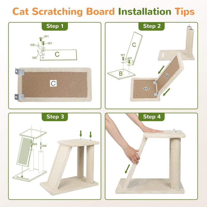 Globlazer F50 Cat Tower for Adult Indoor Cats, 50-inch Heavy
