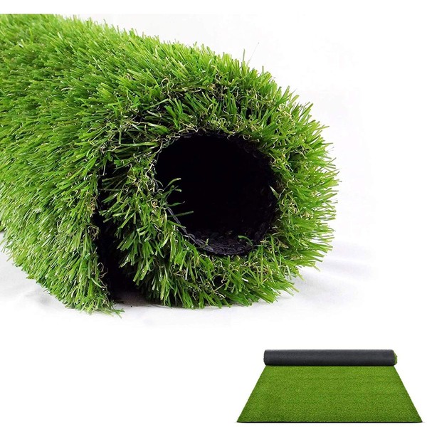 LITA Thick Artificial Grass Turf Lawn Customized Size 6.5 x 10 Feet, 1.38" Indoor Outdoor Garden Lawn Landscape Synthetic Grass Mat Fake Grass Rug