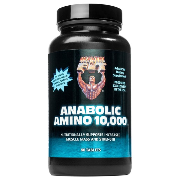 Healthy 'N Fit ANABOLIC Amino 10,000 90 Tablets, EAA & BCAA - 10,000 MGS Amino Acids per Serving