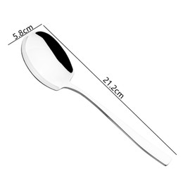 Begale 8 Pcs Serving Spoons, Large Serving Spoons Set, Stainless Steel Salad Serving Spoons for Buffet Party Banquet