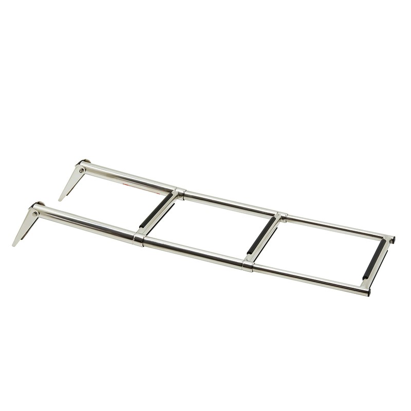 Manifish-Made 3 Step Boat Ladder, Stainless Steel Telescoping Boat Boarding