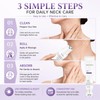 Magic Collagen Fullerene Neck Cream with Roller,Tighte &Lift Firming,2 Pack