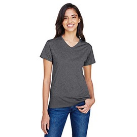 A4 Topflight Heather Tee Charcoal M