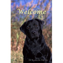 Black Labrador - Best of Breed CEFK Welcome Photo House Flag