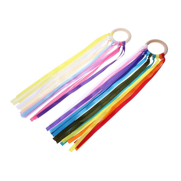 SUPVOX 2Pcs Hand Kite Ribbon Streamer Creative Sensory Training with