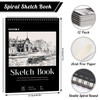 12 Pack Sketch Book, 8.5 x 11Inch Sketchbook, 68lb/100gsm Top