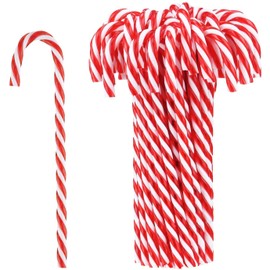 JUTOSU Christmas Ornaments Christmas Tree Decorations Christmas Plastic Candy Canes for Holiday Party Decoration, 18pcs (Red and White)