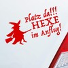 Hellweg Druckerei "Platz da!!! Hexe im Anflug! Girl Car Sticker