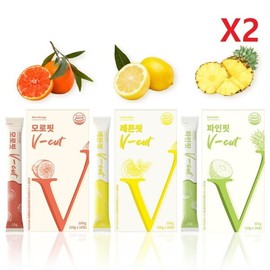 브이컷 3종세트모로핏 파인핏 레몬핏 각10g x10팩-100g) 300g-2개 V-Cut 3-Piece Set Morofit Fine Fit Lemon Fit 10g x 10 Packs - 100g) 300g - 2 Units