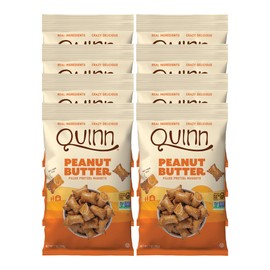 Quinn Gluten Free Peanut Butter Filled Pretzel Nuggets - Made with Real Ingredients, Whole Grain Sorghum, Sea Salt, Vegan, Dairy Free, Non-GMO - 7 Oz (Pack of 8)