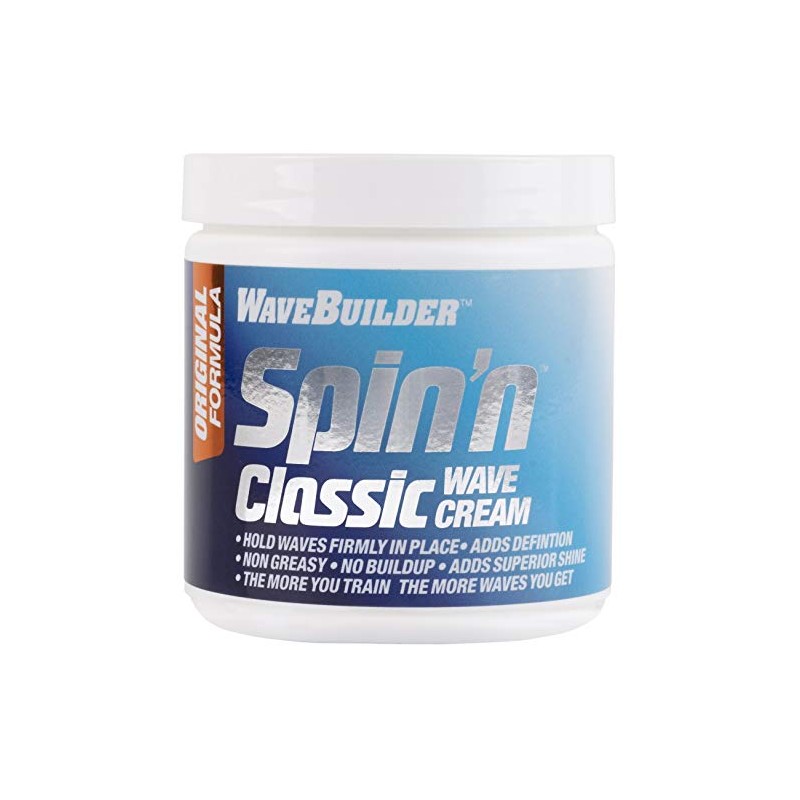 WaveBuilder Spin'n Classic Wave Cream, Strong Original Formula Holds Hair