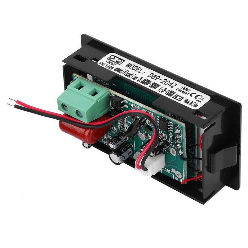 D69-2042 Dual Display Voltmeter Ammeter AC80-300V 0-50A 0-100A with Current
