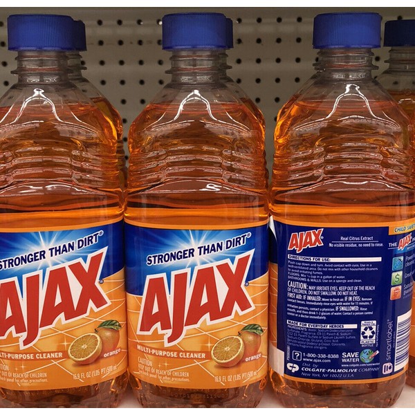 6 Pk Ajax Multi Purpose Cleaner Orange Scent 16.9 Oz Bottles