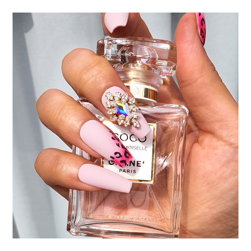 Lovely Leopard Handmade Nail Tips - Almond / 러블리 호피