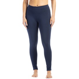 Fishers Finery Women's Ecofabric Ankle Length Legging with Back Pockets; Athletic Yoga Pants Mid- Rise; Casual Ladies Lounge Clothing (Navy, XL)