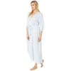 Eileen West Santorini Robe, Soft Satin and Lace Full Length