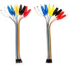 risingsaplings Breadboard Alligator Clip to Dupont Wire 10 Pins Male