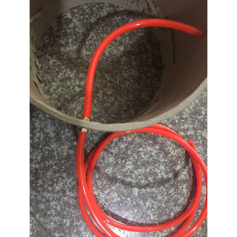 Joywayus 1/4''ID Hose Barb Thru-Bulk Head Hex 90 Degree L