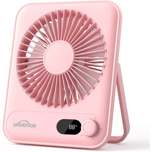 Small Desk Fan Personal Fans: 2000Mah 10 Hours Battery Office