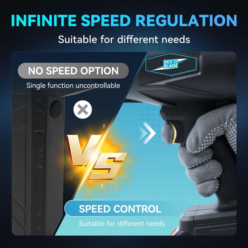 Sky Blade Electric Cordless Leaf Blower 300000 RPM Handheld Leaf