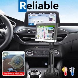 SkyTitan for Garmin GPS Car Mount Cup Holder Replacement 17mm Ball Mount with Adjustable Height Angles fit Garmin Nuvi Drive Dezl Portable Navigator, Black