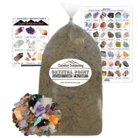 Sluiceboy Prospecting Gemstone Paydirt "Crystal Point" 7lb Bag | Gem Dig Rough Stone Mix | New!