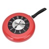 Frying Pan Wall Clock Aluminum Kitchen Pot Decorative Hanging Clocks