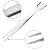 2 Pieces Stainless Steel Tweezers with Shovel Stainless Steel Handy