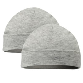 Soft Touch Newborn Essentials Baby Hats, 100% Cotton, Baby Essentials for Newborn Boy and Baby Girl Twin Pack (Newborn Hat + 0-3 Months)