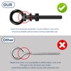 Helffer 5 Pack Black Titanium Shoulder Eye Bolt, 1/4" x
