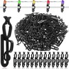 Blulu 150 Pcs Christmas Light Clips Hooks, Outdoor Universal Gutter