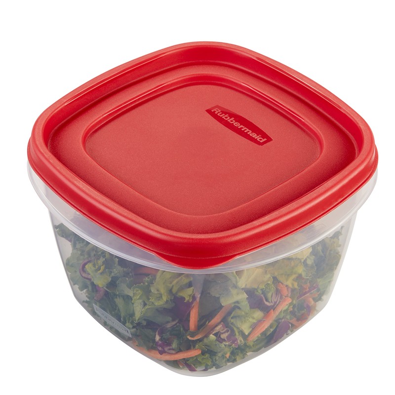 Rubbermaid Easy Find Lid 7-Cup Food Storage Container, Red