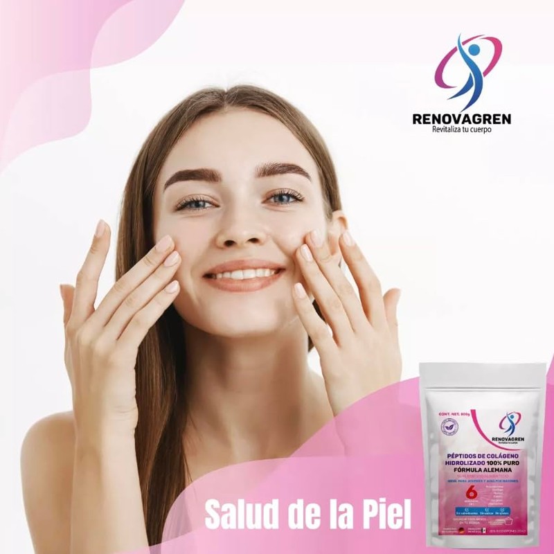 Péptidos Bioactivos Colágeno Hidrolizado Polvo 420g Fórmula Alemana 100 Puro