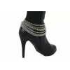 Unbranded Women Boot Bracelet Silver Metal Chain Shoe Comfortable Band