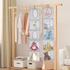 Hanging Mesh Storage Basket, 2 PCS Foldable Soft Toy Storage,