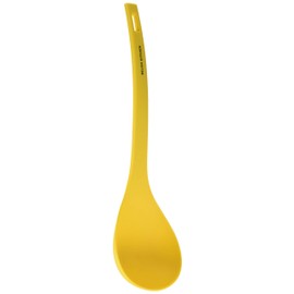 DELISH KITCHEN G-5058 Pearl Metal Spatula Spatula Yellow 12.4 inches (31.5 cm) All Nylon Cooking Spoon