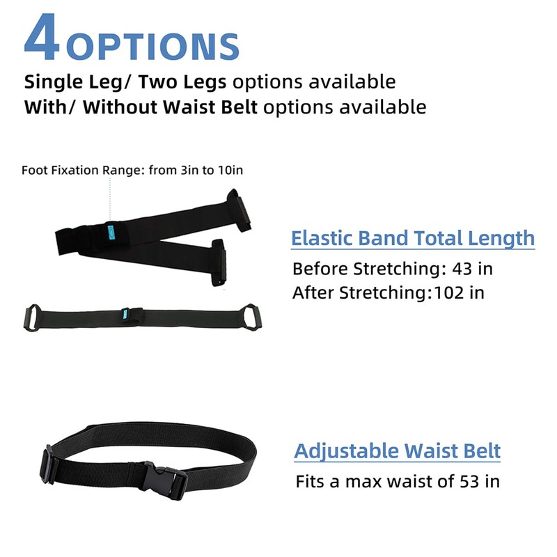 Leg Resistance Band Rehabilitation Training Stretcher for Bedridden Seniors Paralyzed